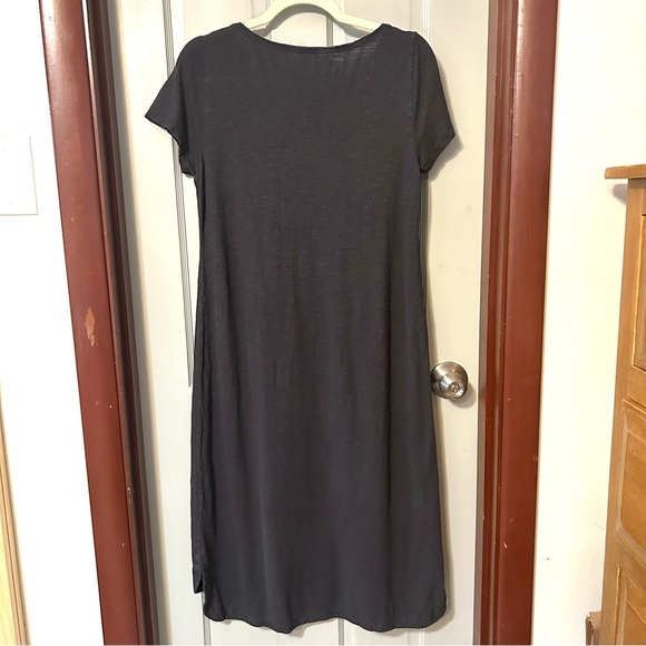 Eileen Fisher Two Dresses Midi Navy & Gray Hemp Organic Cotton Lagenlook Sz S/P - Picture 11 of 16